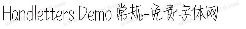 Handletters Demo 常规字体转换